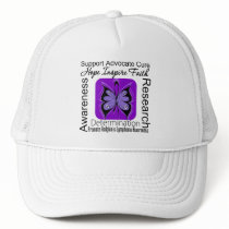 Hodgkins Lymphoma Butterfly Inspirations hats