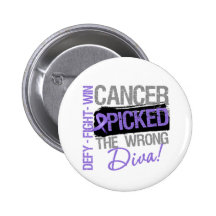 Hodgkins Lymphoma Cancer Picked The Wrong Diva Pin