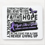 Hodgkin's Lymphoma Collage - Fight Like a Girl mousepads