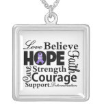 Hodgkins Lymphoma Collage of Hope Pendant