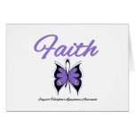 Hodgkins Lymphoma Faith Butterfly Ribbon cards