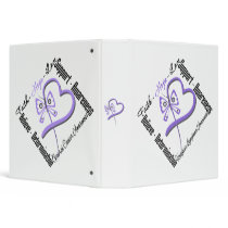 Hodgkins Lymphoma Faith Hope Love Butterfly Binder