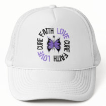 Hodgkin's Lymphoma Faith Love Cure hats