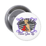 Hodgkin's Lymphoma Fight Like A Girl Boxer buttons