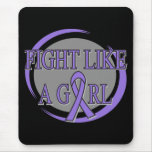 Hodgkins Lymphoma Fight Like A Girl Circular mousepads