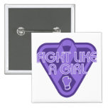 Hodgkins Lymphoma Fight Like A Girl Glove buttons
