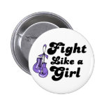 Hodgkin's Lymphoma Fight Like A Girl Motto buttons