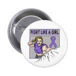 Hodgkins Lymphoma Fight Like A Girl Punch buttons