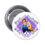 Hodgkin's Lymphoma Fight Rosie The Riveter buttons