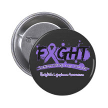 Hodgkin's Lymphoma FIGHT Supporting My Cause Button