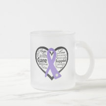 Hodgkin's Lymphoma Heart Ribbon Collage Coffee Mugs