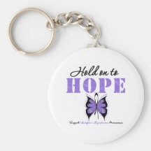 Hodgkin's Lymphoma Hold On To Hope Keychains