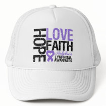 Hodgkin's Lymphoma HOPE LOVE FAITH hats