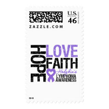 Hodgkin's Lymphoma HOPE LOVE FAITH Postage