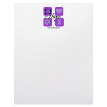 Hodgkin's Lymphoma Hope Love Inspire Awareness letterhead by cancerapparel Hodgkin's Lymphoma Hope Love Inspire Awareness letterhead