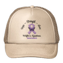 Hodgkins Lymphoma Hope Strength Love Mesh Hat