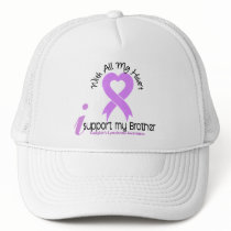 Hodgkins Lymphoma I Support My Brother hats