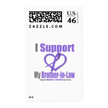 Hodgkin's Lymphoma I Support My Brother-in-Law Postage Stamps