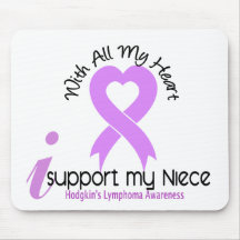 Hodgkins Lymphoma I Support My Niece Mouse Mats