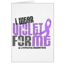 Hodgkins Lymphoma I Wear Violet For ME 6.2 Greeting Card