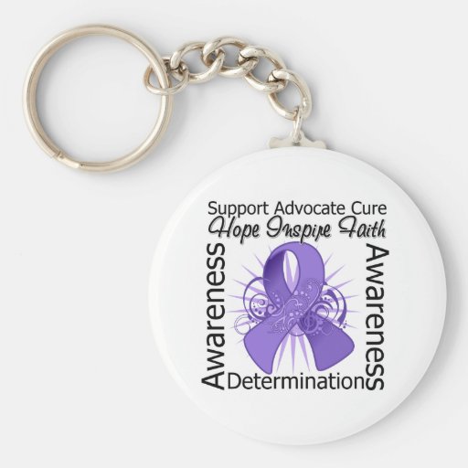 Hodgkins Lymphoma Inspirations Spiral Ribbon Key Chains