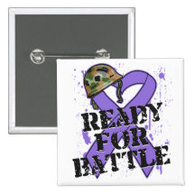 Hodgkin's Lymphoma Ready For Battle Pins