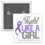 Hodgkins Lymphoma Ribbon - Fight Like a Girl buttons