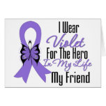 Hodgkins Lymphoma Ribbon My Hero My Friend cards