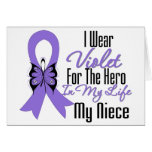 Hodgkins Lymphoma Ribbon My Hero My Niece cards