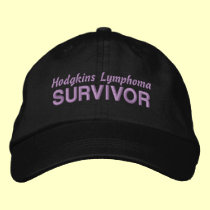 Hodgkin's Lymphoma Survivor embroidered hats