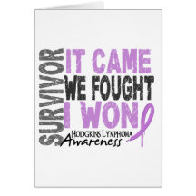Hodgkins Lymphoma Survivor It Came We Fought I Won Cards