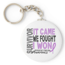 Hodgkins Lymphoma Survivor It Came We Fought I Won Keychain