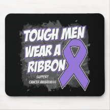 Hodgkin's Lymphoma Tough Men Wear A Ribbon Mousepad