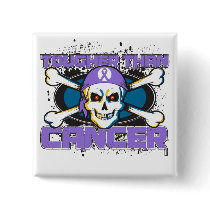 Hodgkin's Lymphoma Tougher Than Cancer Skull Pinback Button