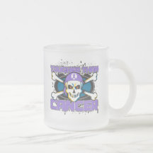 Hodgkin's Lymphoma Tougher Than Cancer Skull Mugs