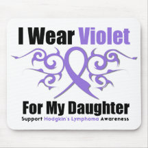 Hodgkins Lymphoma Tribal Ribbon For My Daughter Mouse Pad