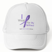 Hodgkin's Lymphoma Violet Ribbon For Girlfriend hats by giftsforawareness Hodgkin's Lymphoma Violet Ribbon For Girlfriend hats