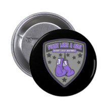 Hodgkin's Lymphoma Wear Fight Like A Girl Patch Button
