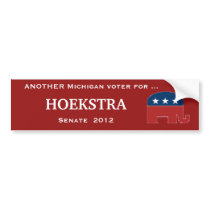 Hoekstra for senate Bumper Sticker