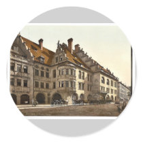 Hofbrauhaus, Munich, Bavaria, Germany classic Phot Round Sticker