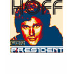 HOFF For President (Ladies' Spaghetti Strap) t-shirts