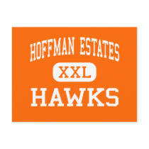 Hoffman Estates - Hawks - High - Hoffman Estates postcards