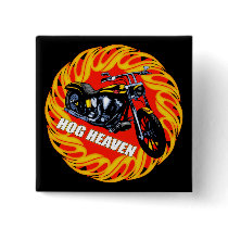 Hog Heaven Biker T shirts Gifts Pin