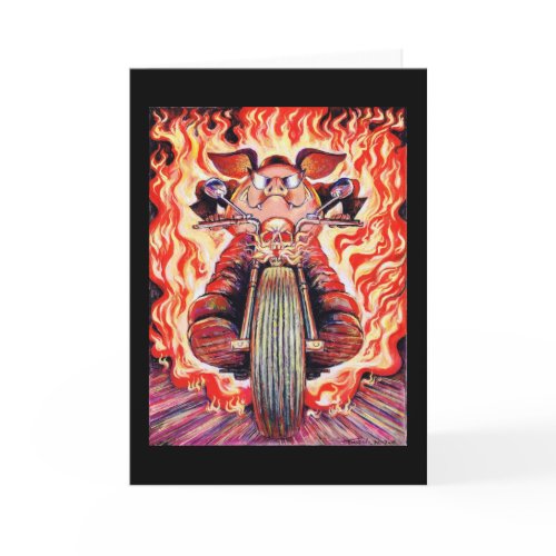 Hog Roast Greeting Card card