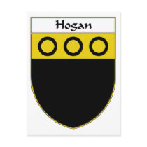 Hogan Coat of Arms/Family Crest postcards by NameGame Hogan Coat of Arms/Family Crest postcards