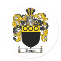 HOGAN FAMILY CREST - HOGAN COAT OF ARMS stickers by heraldics HOGAN FAMILY CREST - HOGAN COAT OF ARMS stickers
