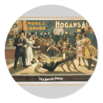 Hogan's Alley, 'It's Awful Fresh' Retro Theater Round Sticker