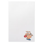 hogging the road pig cartoon stationery