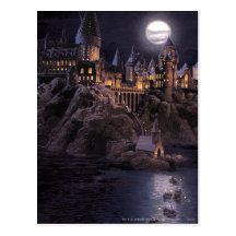 Hogwarts Boats To Castle Postcard