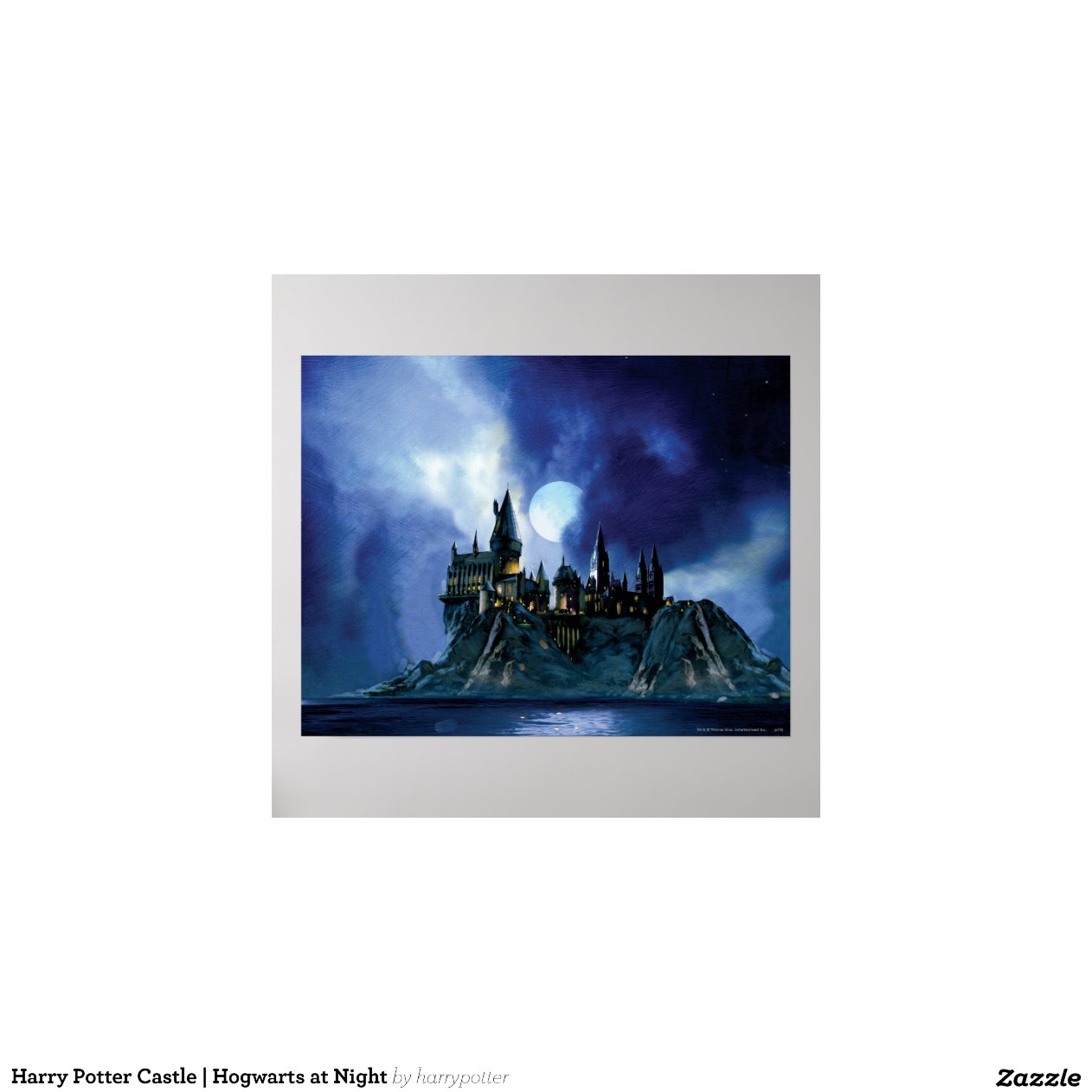 Hogwarts By Moonlight Poster | Zazzle